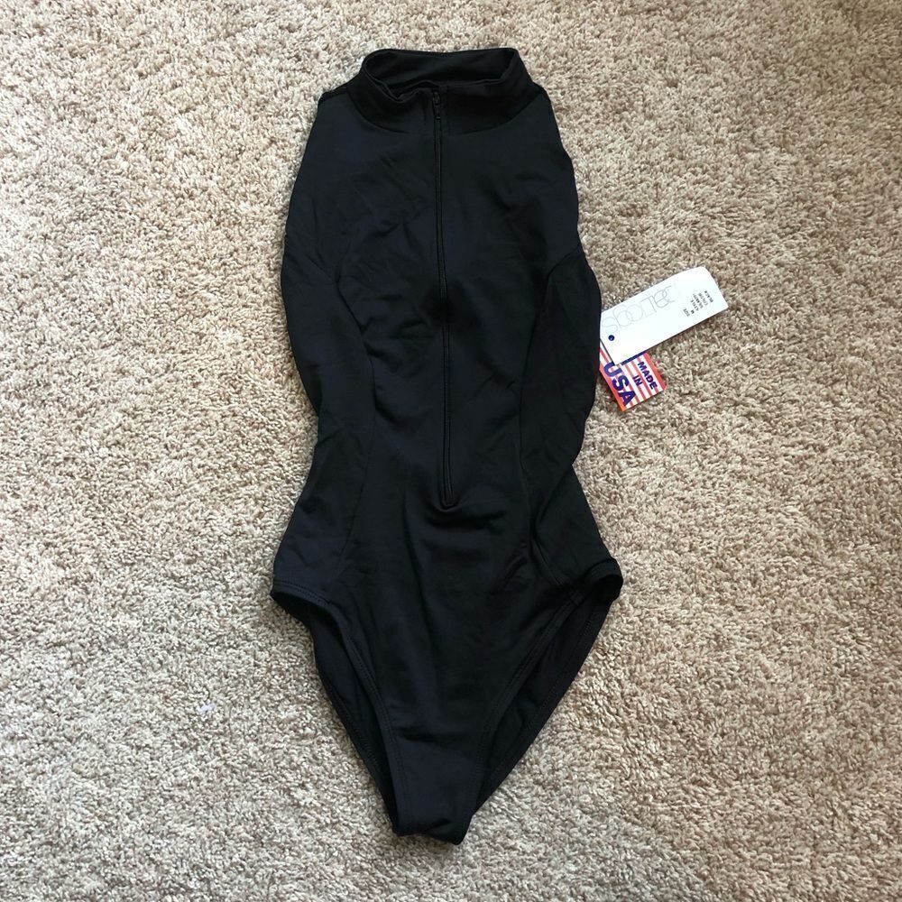 NWT High Neck Black Bodysuit